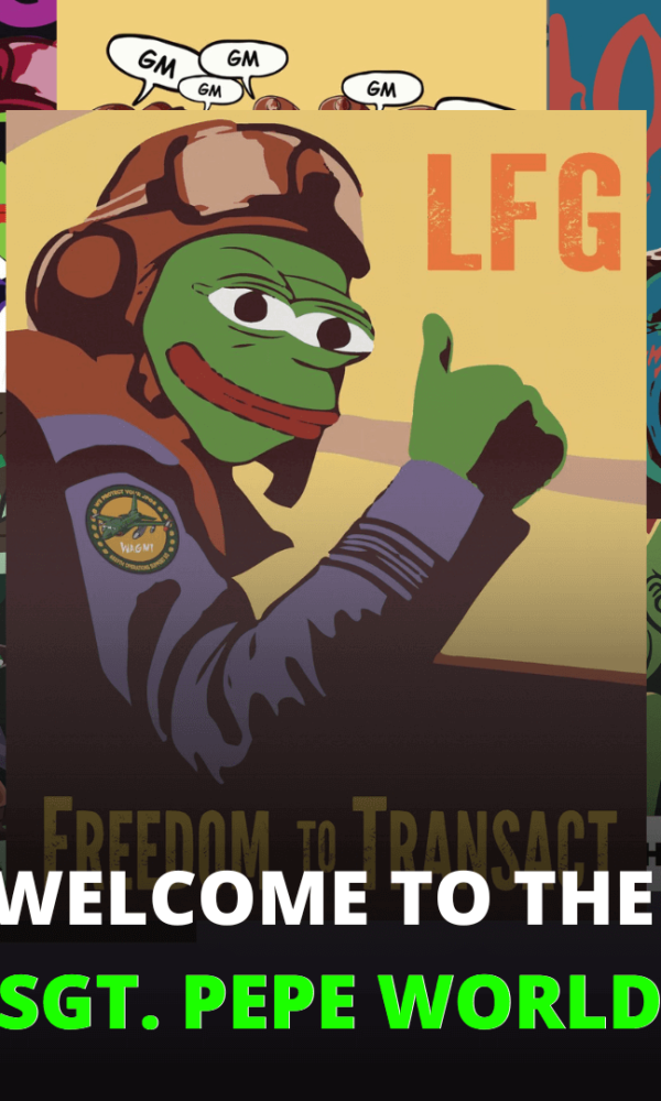 Sgt. Pepe is a character born from the memes by 6529 collection, now using the power of the memes and cc0 license to introduce a new way of branding into the world.