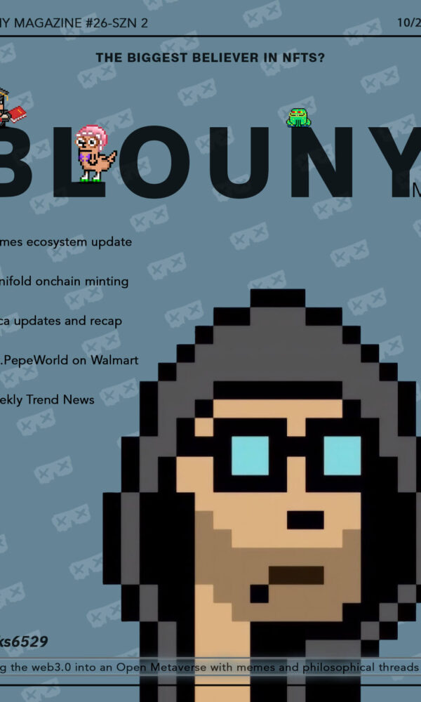 Weekly web3.0 recap; Crypto market wrap, The memes review, Who is punk 6529, Manifoldxyz new onchain minting feature, Update and news of Deca, Sgt. pepe NFTs in Walmart, Weekly Trend Topics.